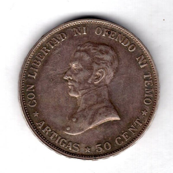 Uruguay. 50 Centesimos 1917.                      DY18293