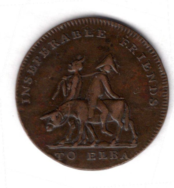 Napoleon "To Elba" exile medallion 1814. DY18304