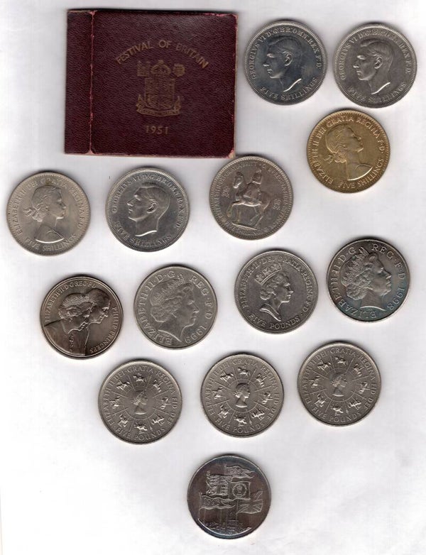 Great Britain, Crown/£5 miscellany (16).                            DY18307
