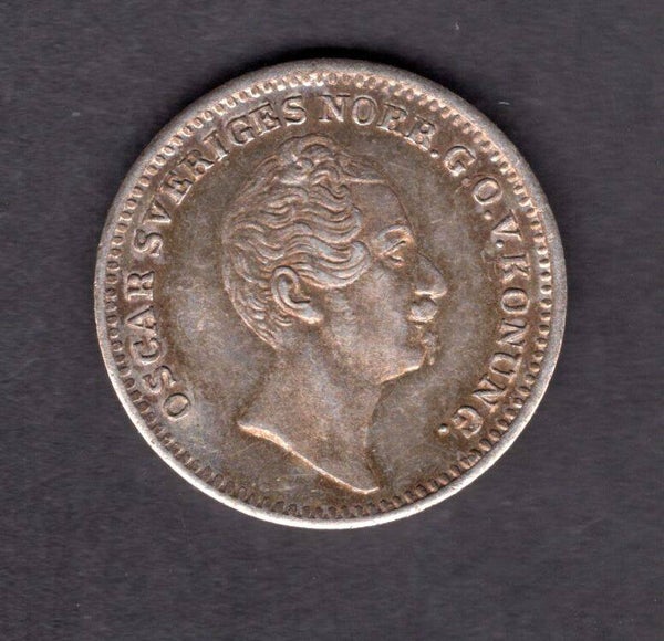 Sweden. 1/16th Riksdaler  1852.              DY18317