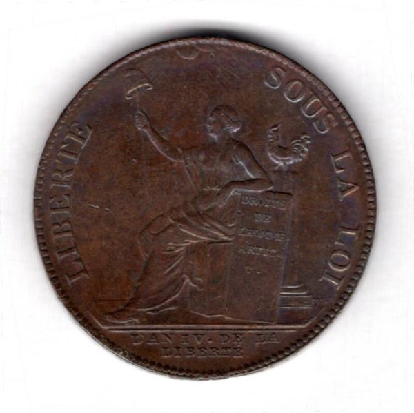 France. Soho mint produced token, 2 Sols 1792.    DY18320