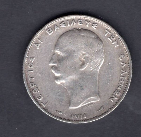 Greece, 2 Drachma, 1911.                       DY18379