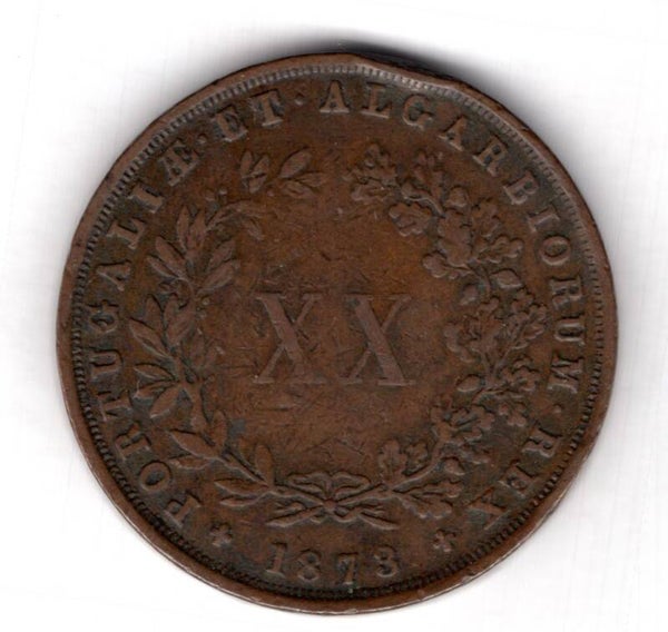 Portugal. 20 Reis 1873.   DY18424