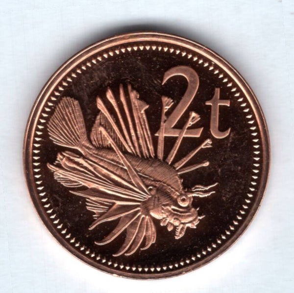 Papa New Guinea. 2 Toea 1976 Proof.   DY18451