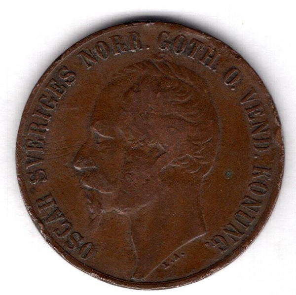 Sweden. 5 Ore 1857.   DY18472