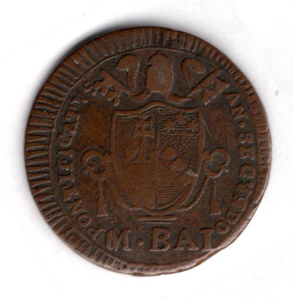 Vatican Papal States. 1/2 Baiocco 1802.    DY18493
