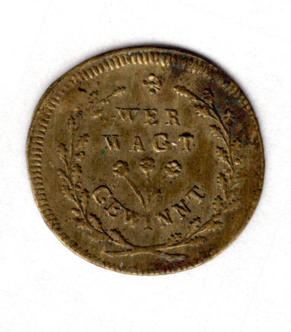Germany. Rechenpfennig "Who dares wins".          DY18508