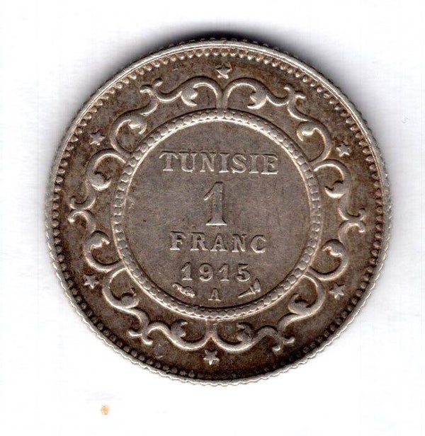 Tunisia. Franc 1915A.                     DY18565