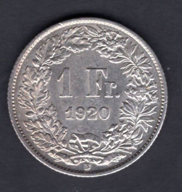 Switzerland. Franc. 1920.   DY18629