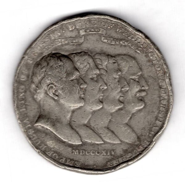 Great Britain. Treaty of Paris commemorative medallion. 1814.
