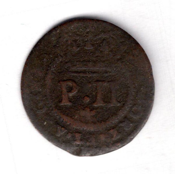 Portugal. Pedro II. 1 1/2 Reis 1699.     DY18681