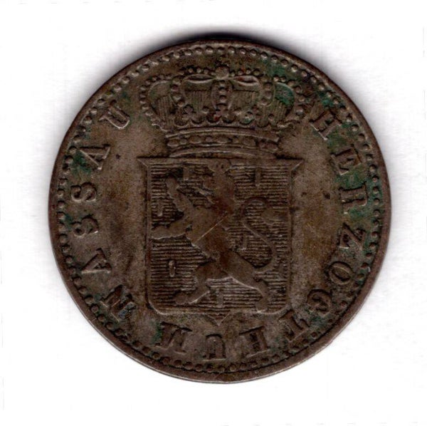 Germany, Nassau-Herzogthum 6 Kreuzers 1838.  DY18718