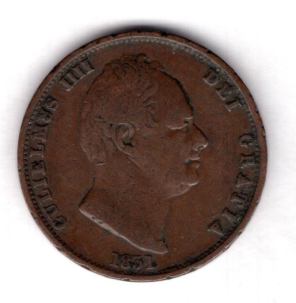 Great Britain, William IIII Halfpenny 1831. Notching   DY18732