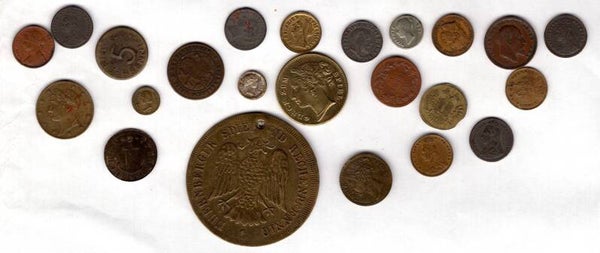 Various tokens (23), including Spiel Marke.   DY18754