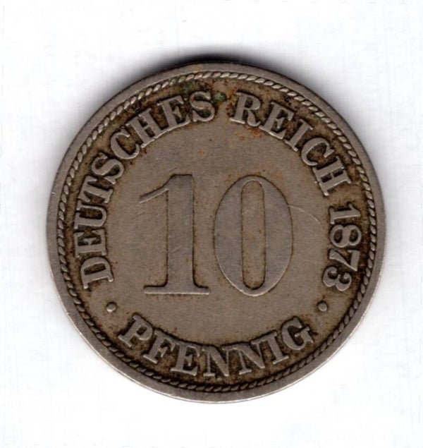 Germany. 10 Pfennig 1873G.                DY18765