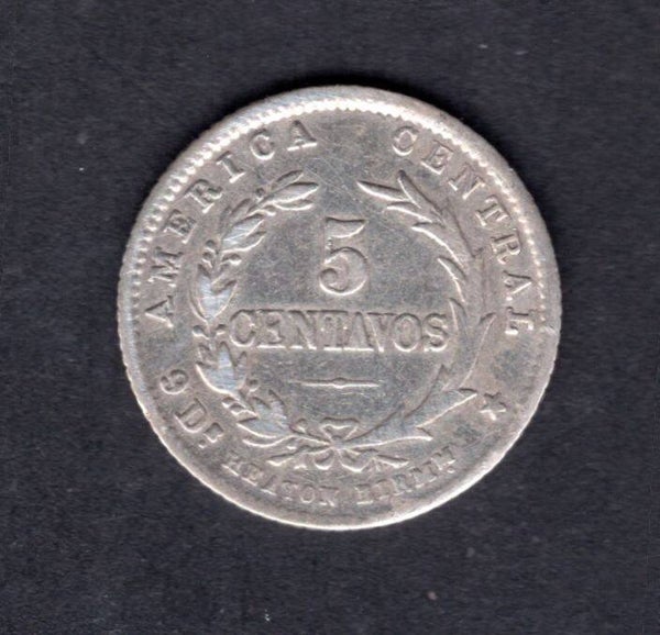 Costa Rica. 5 Centavos 1889 Heaton Mint.              DY18766
