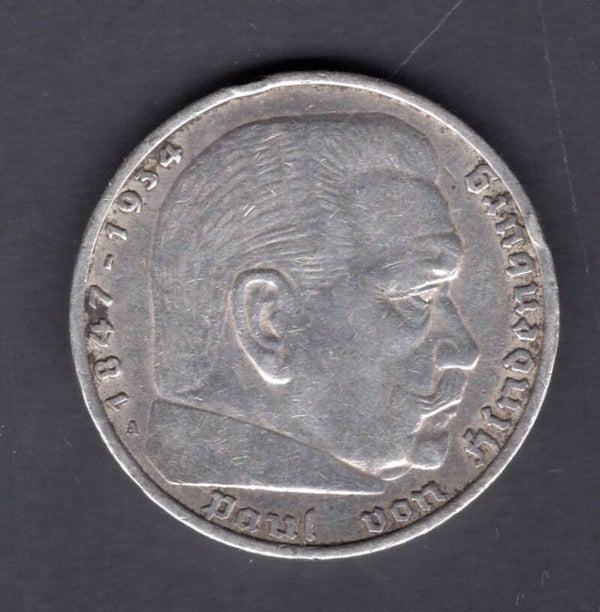 Germany, 5 Reichsmark, 1936A.                        DY18775