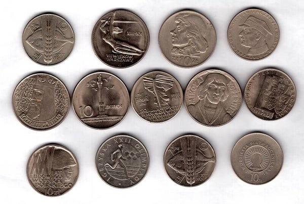 Poland. 13 Commemorative/Regular issues.        DY18779