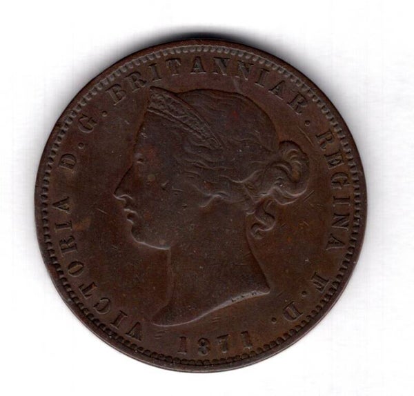 Jersey. 1/13th Shilling 1871.               DY18792