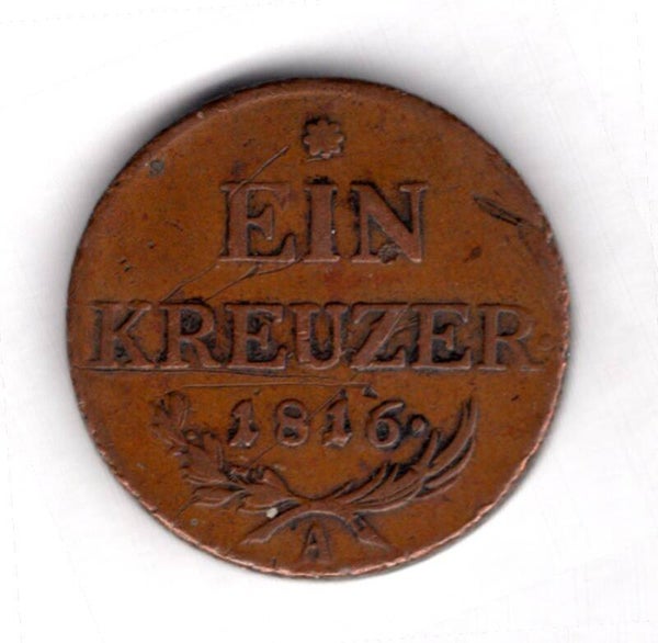 Austria. Kreuzer 1816A "double headed"  DY18880