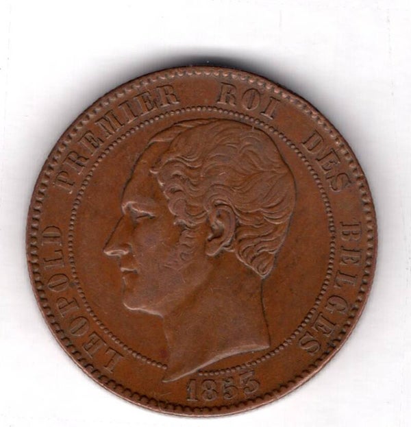 Belgium, 10 Centimes, 1853.  Wedding Duke & Duchess Brabant.   DY18922