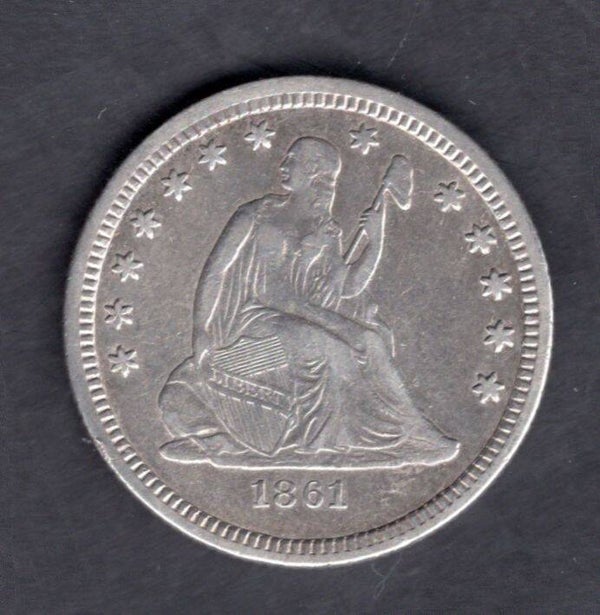 USA, 25 Cents, 1861P.                  DY18963