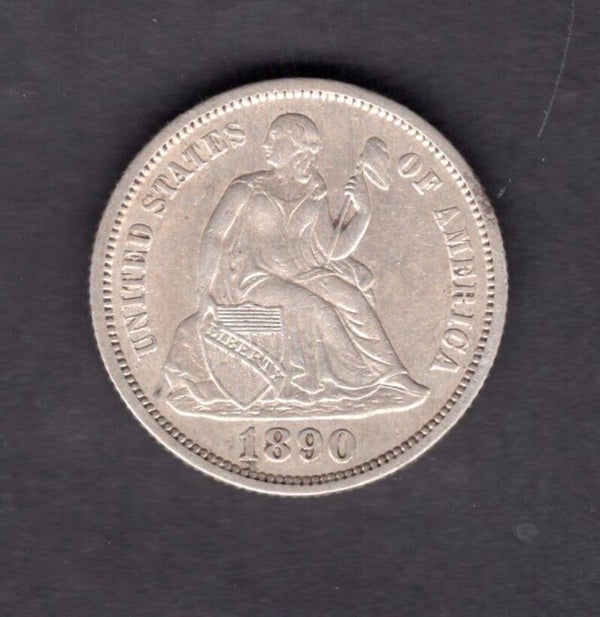USA, 10 Cents, 1890P   Cleaned                        DY18968