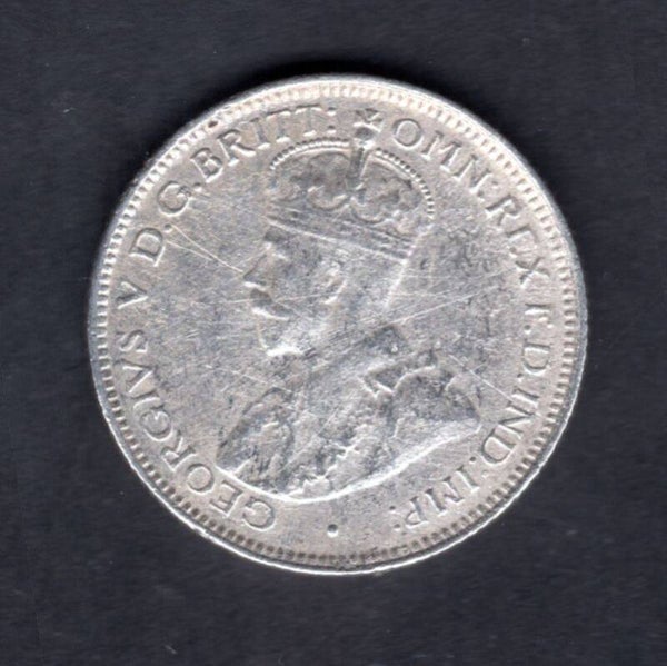 British West Africa, Sixpence. 1918H. Cleaned/Scratches. DY19033