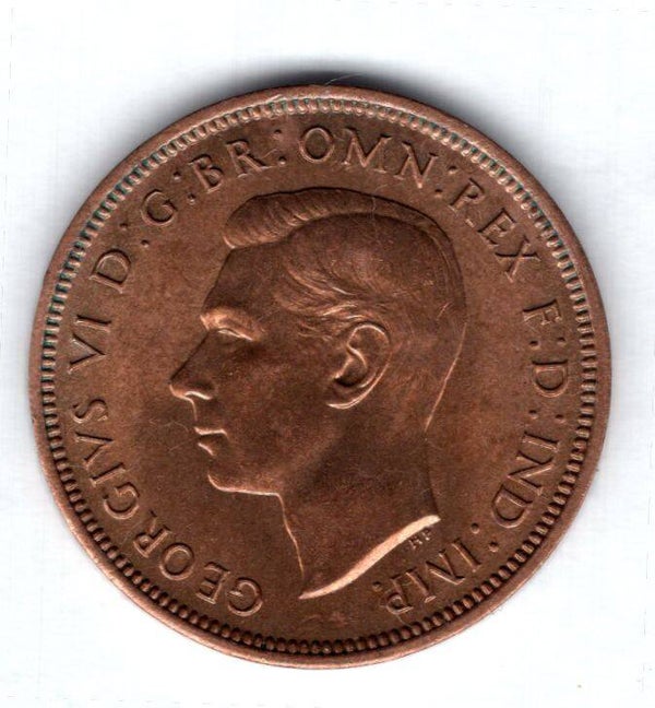 George VI. Halfpenny 1937.   DY19039