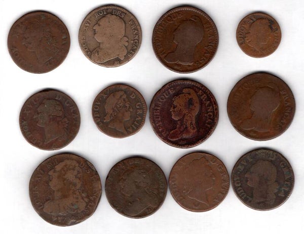 France. 12, Pre Revolution Coins.   DY19042