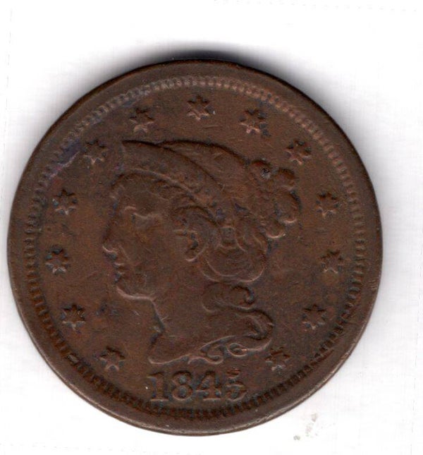 USA. One Cent 1845.   DY19060