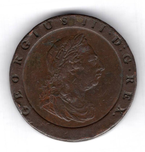 Great Britain, George III, Twopence, 1797.                            DY19089