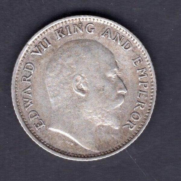 India. 1/4 Rupee 1908.   DY19133