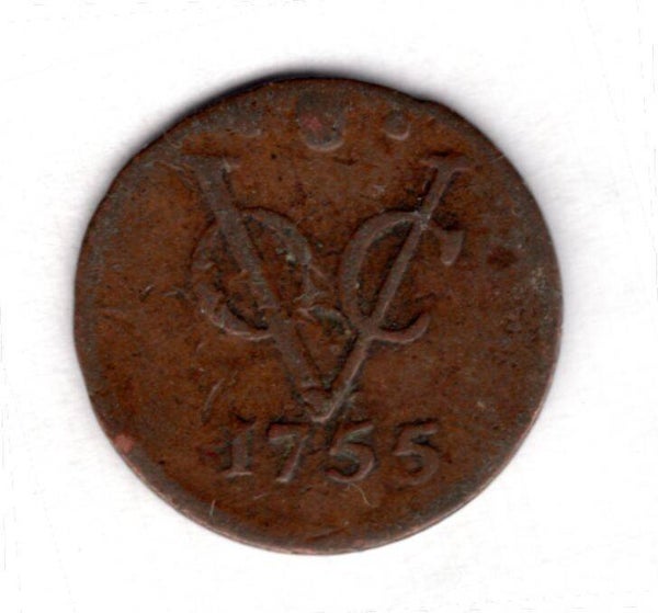 Netherlands East Indies. 1/2 Duit 1755.   DY19169