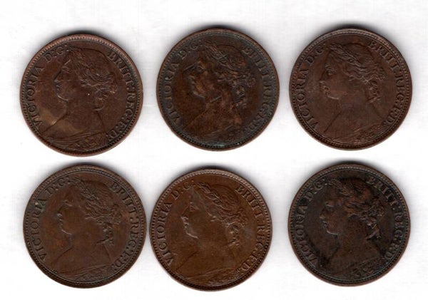 Victoria, 6 farthings, 1873-1891.   DY19198