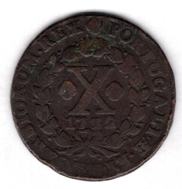Portugal, 10 Reis, 1732.                  DY19211