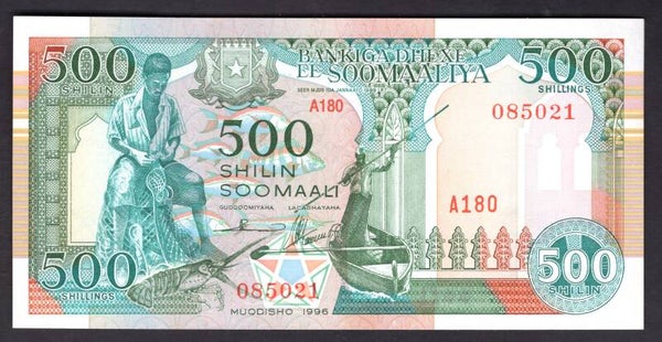 Somalia. 500 Shilin 1996. A180 085021. GEF.