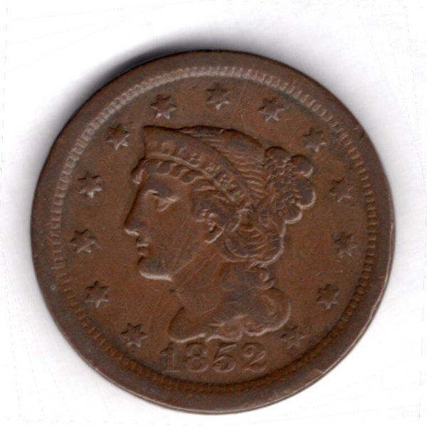 USA. Cent 1852.   DY19266