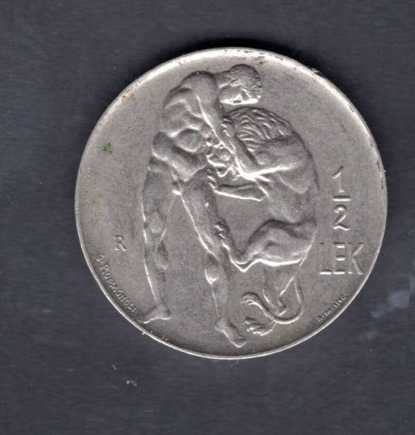 Albania. 1/2 Lek 1926.   DY19281