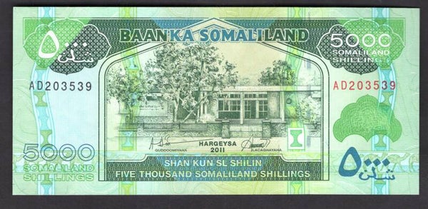 Somaliland. 5,000 Shillings 2011. AD203539. UNC.
