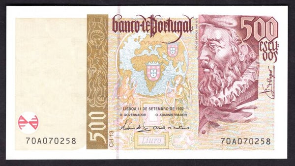 Portugal. 500 Escudos 11-9-1992. 70A 070258. DY19351