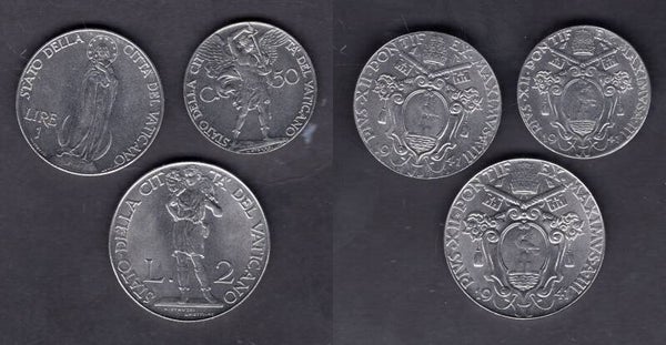 Vatican. Three coins 1941.   dy19411