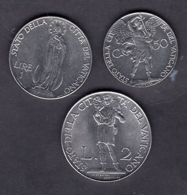Vatican. Three Coins 1941.   DY19411