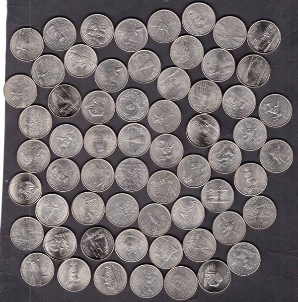 USA, States Quarters, x 126. Post Free.    DY19473