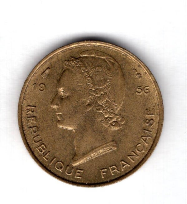 French West Africa. 5 Francs 1956.   DY19514