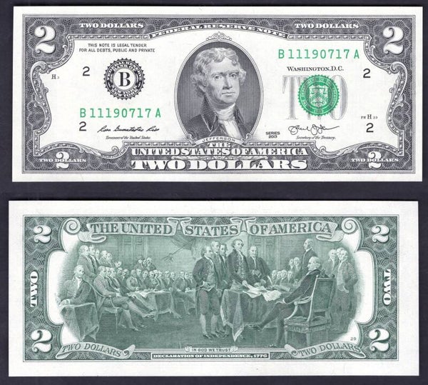 USA. FRN. $2 series 1995 UNC.  dy19539