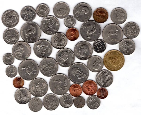 South Africa. 40 non silver coins.   DY19593