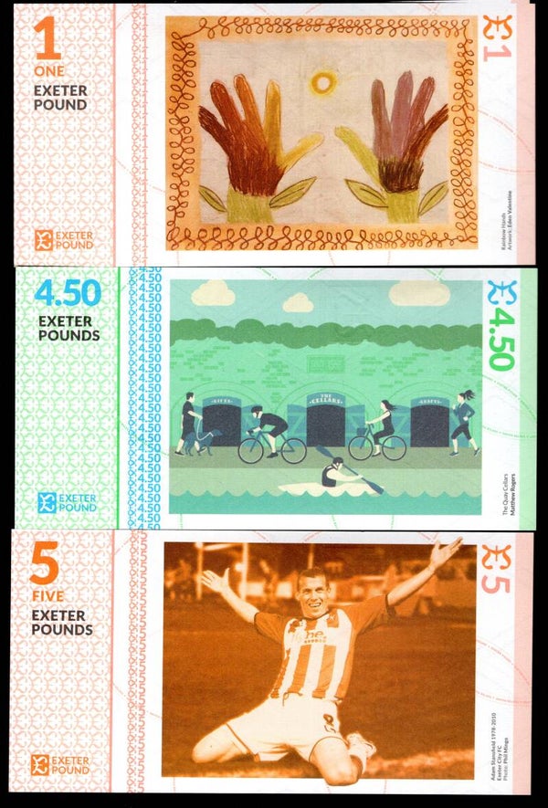 Exeter. Set of Six Notes.   DY19623