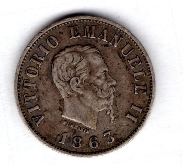 Italy. 50 Centesimi 1863M.   DY19683