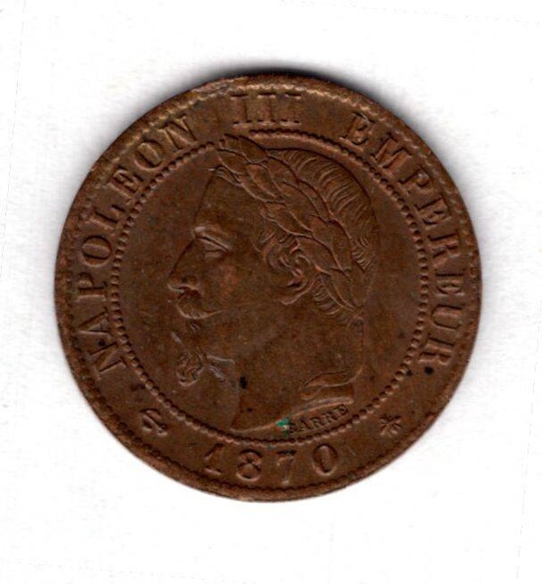 France. Centime 1870A.    DY19691